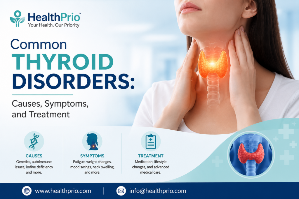 Common Thyroid Disorders: Causes, Symptoms, and Treatment