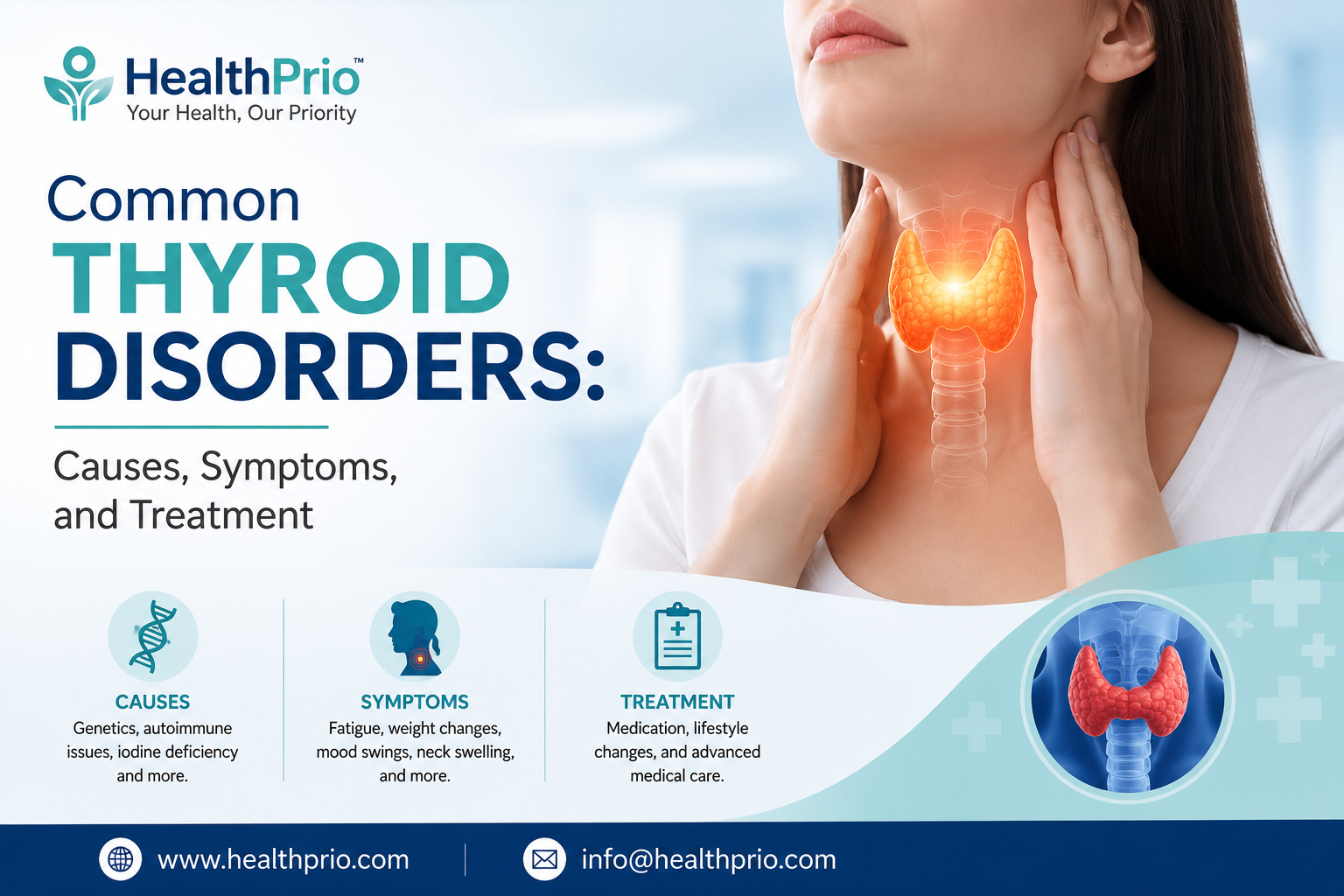 Common Thyroid Disorders: Causes, Symptoms, and Treatment